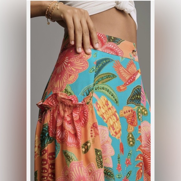 Farm Rio x Anthropologie Floral Wide-Leg Pants - Picture 3 of 9